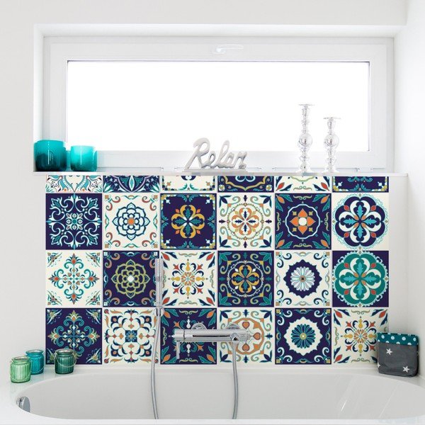 Set di 30 adesivi murali decorativi Forlì, 15 x 15 cm - Ambiance