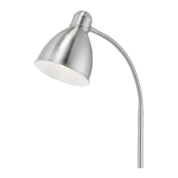 Lampada da terra argentata con paralume in metallo (altezza totale 145 cm) Nitta – Markslöjd-image-1