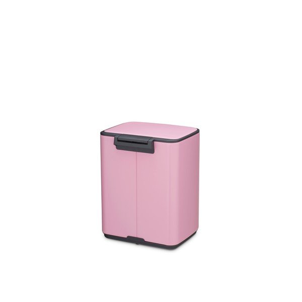 Cestino per la spazzatura rosa in acciaio con pedale 7 l Bo – Brabantia-image-4