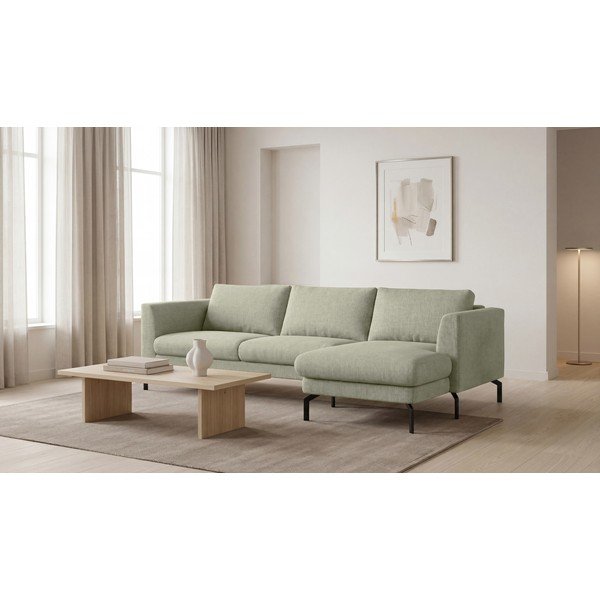 Divano angolare verde chiaro (angolo destro) Gomero - Scandic-image-1