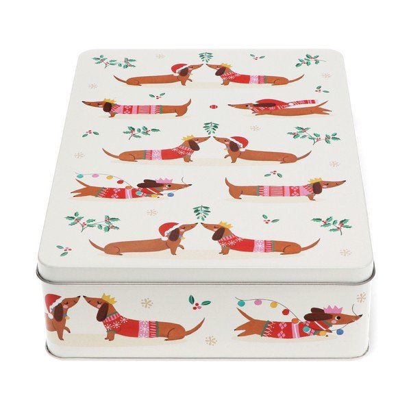 Scatola per alimenti Festive Sausage Dog – Rex London