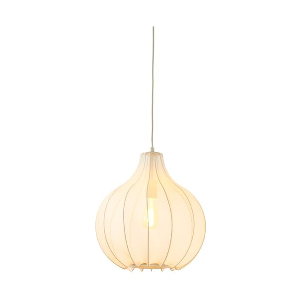 Lampadario beige con paralume in tessuto ø 39 cm Elati - Light & Living