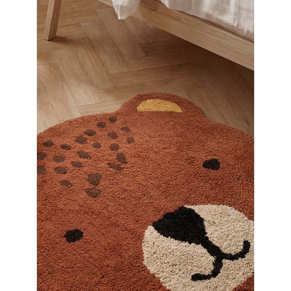 Tappeto per bambini marrone in cotone lavabile/tessuto a mano 120x149 cm Snuggle Berry – Hanse Home-image-3