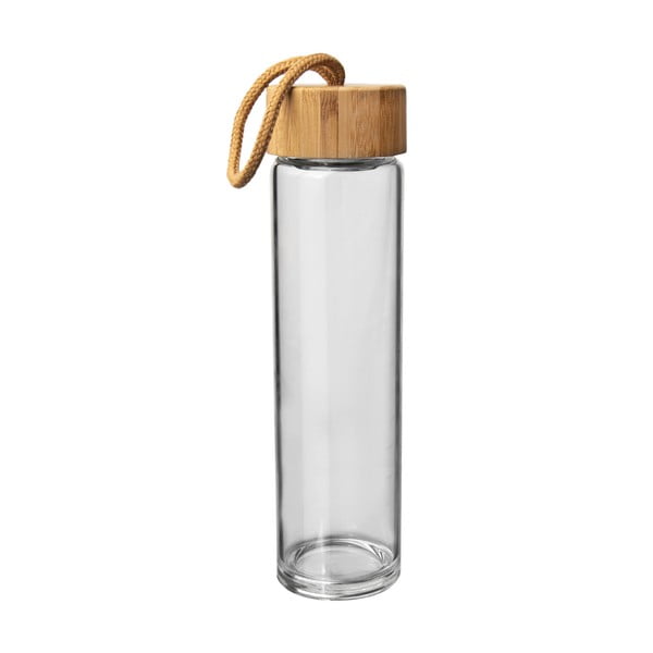 Borraccia in vetro con coperchio in bambù , 500 ml - Orion
