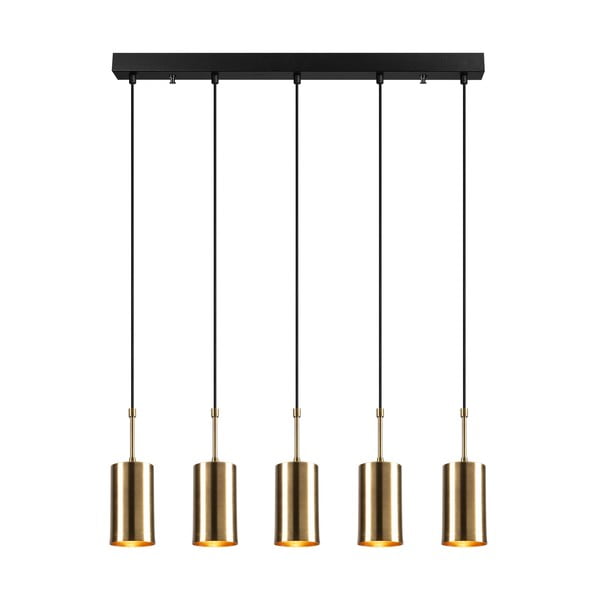 Lampada a sospensione per 5 lampadine in oro Kem - Opviq lights-image-2