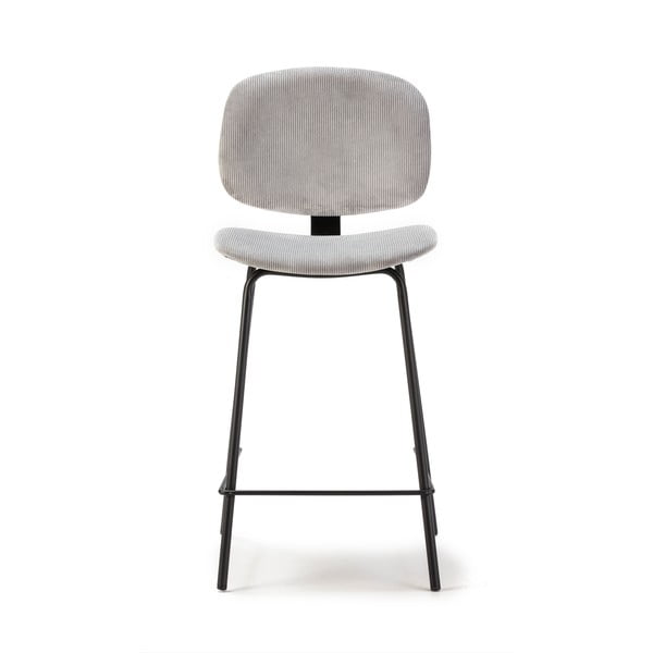 Set di sgabelli da bar grigio chiaro  2pz (altezza seduta 66 cm) Arus - Marckeric-image-2