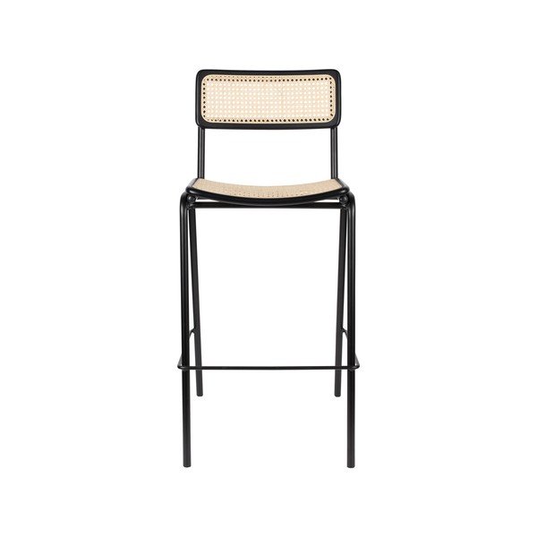 Sgabelli da bar in rattan nero in set di 2 106 cm Jort - Zuiver-image-2