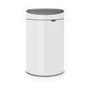 Cestino per la spazzatura in acciaio bianco touch 40 l Touch Bin – Brabantia