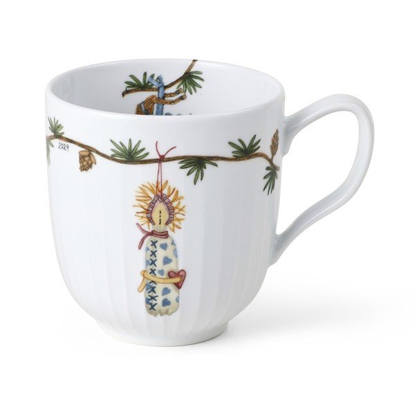 Tazza bianca in porcellana a tema natalizio 330 ml Hammershøi Christmas – Kähler Design