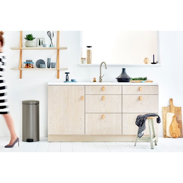Bidone grigio in acciaio 30 l NewIcon - Brabantia-image-3
