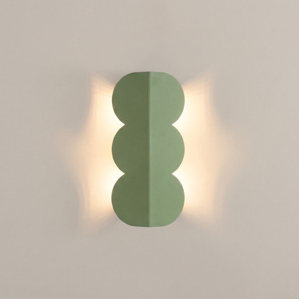 Lampada da parete color salvia in alluminio BISCUIT – Thoro-image-3