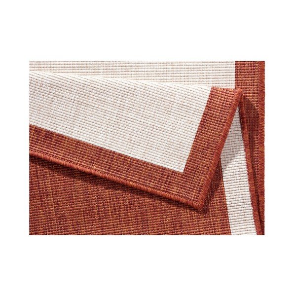 Tappeto da esterno Panama rosso e crema, 80 x 250 cm - NORTHRUGS-image-3