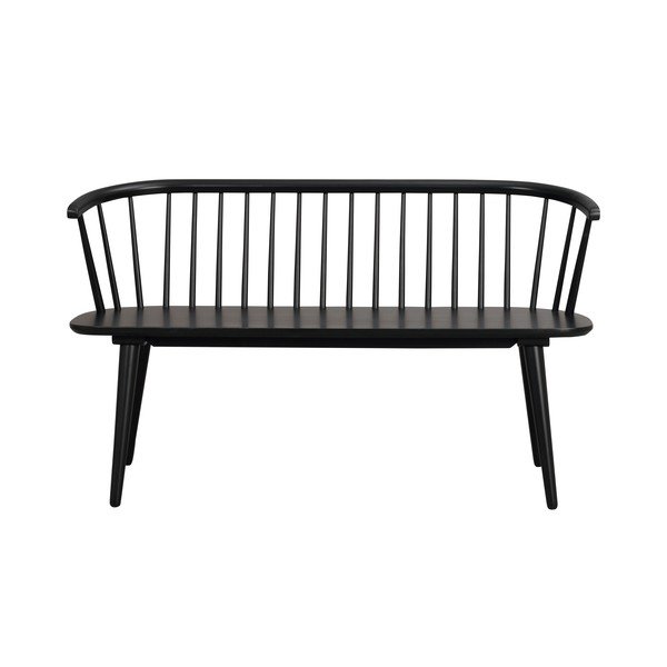 Panchina in legno nero Carmen - Rowico-image-2