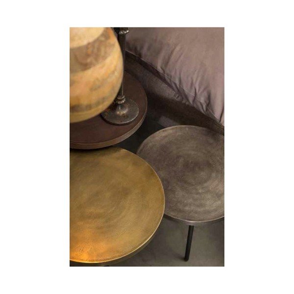 Set di 3 tavoli in metallo Alim - Dutchbone-image-1