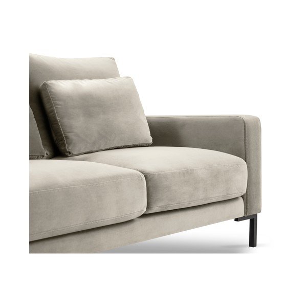 Divano in velluto beige Seine, 158 cm - Interieurs 86-image-1