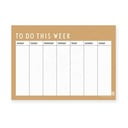 Agenda settimanale beige - Design Letters
