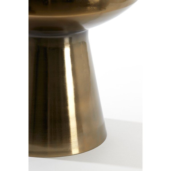 Tavolino rotondo in metallo ø 38 cm Dakwa - Light & Living-image-2