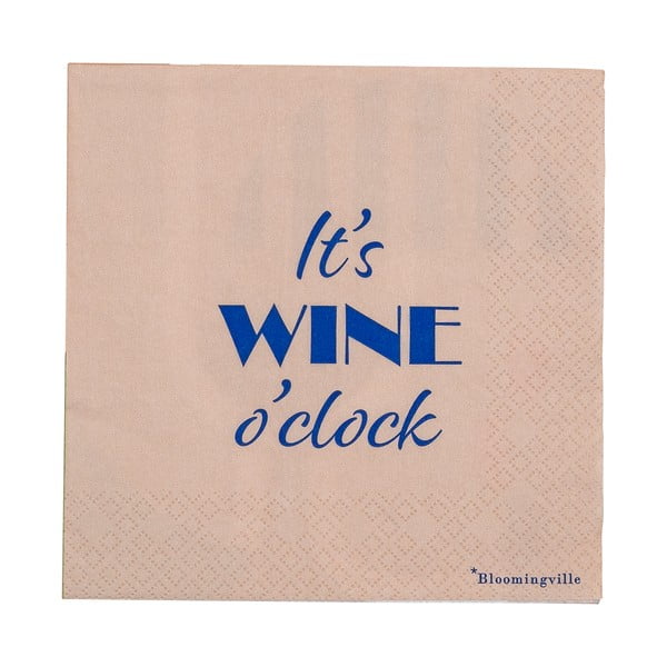 Set di tovaglioli di carta  20 pezzi Wine - Bloomingville-image-2