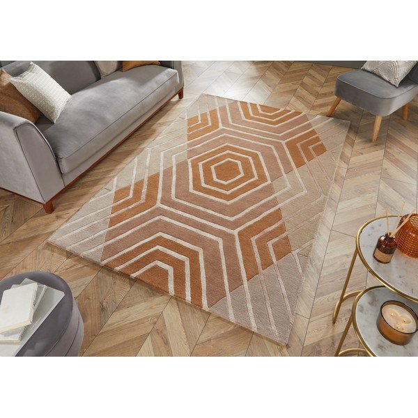 Tappeto in lana beige , 160 x 230 cm Harlow - Flair Rugs-image-4