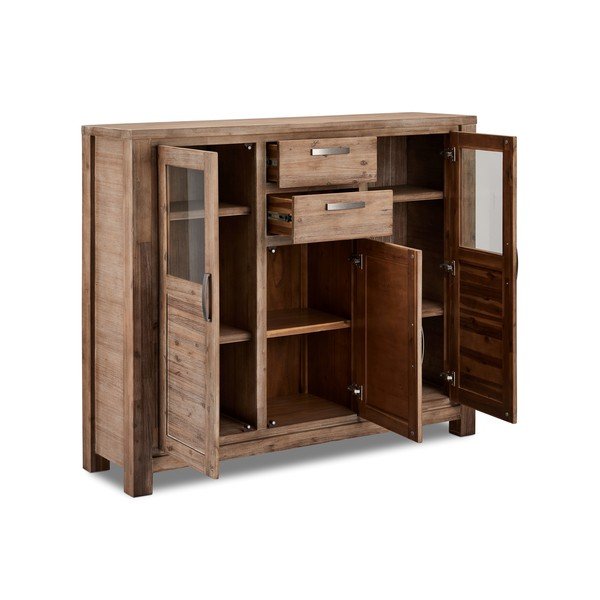 Cassettiera in legno di acacia Alaska - Furnhouse-image-2