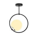 Lampadario nero con paralume in vetro Chandelier – Opviq lights