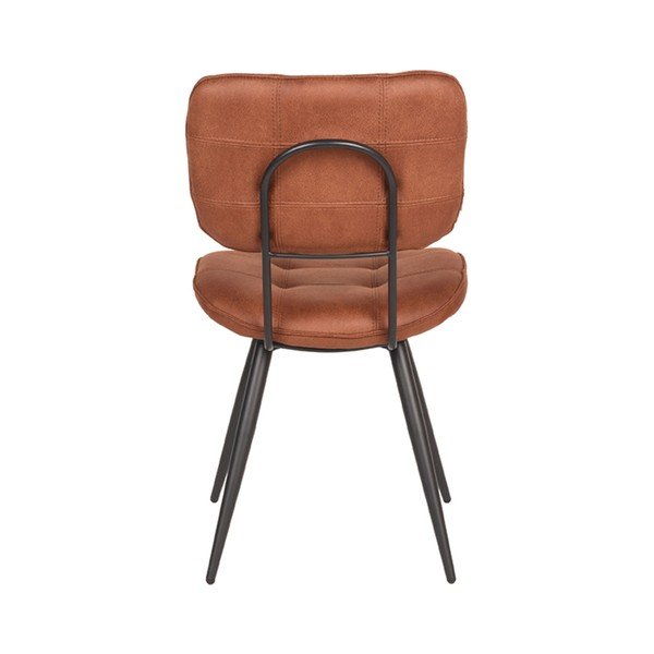 Sedie da pranzo marrone cognac in un set di 2 pezzi Gus - LABEL51-image-4