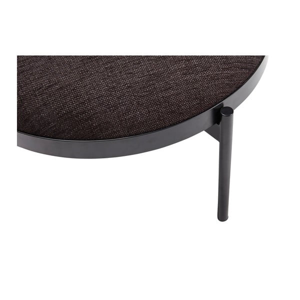 Futuro poggiapiedi nero, ø 65 cm Sen - Hübsch-image-1