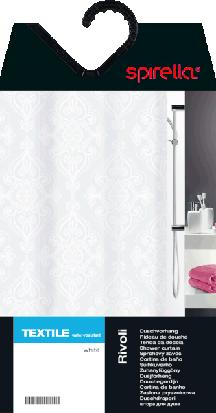 Tenda per doccia 180x200 cm Rivoli – Spirella-image-2