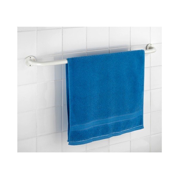 Porta asciugamani a parete bianco Basic, 80 cm - Wenko-image-1