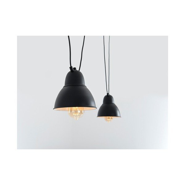 Lampada a sospensione doppia nera con dettagli dorati Coben - CustomForm-image-2