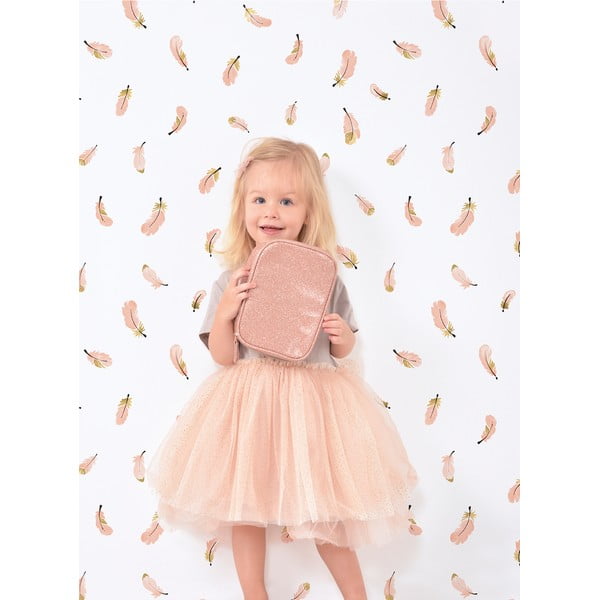 Carta da parati per bambini 10 m x 50 cm Gold Feathers - Lilipinso-image-1