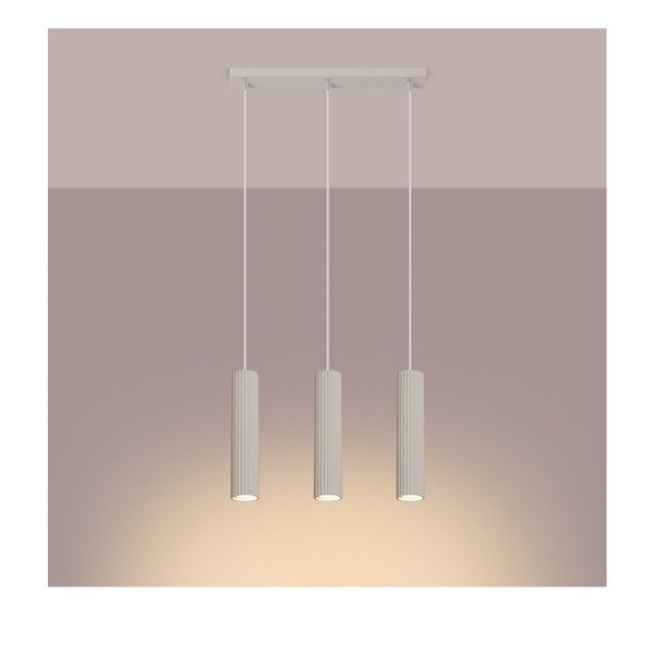 Lampadario color crema Gleam – Sollux-image-3
