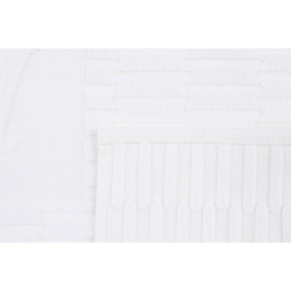 Asciugamani e teli da bagno in cotone bianco in un set di 4 pezzi Linda - Foutastic-image-1