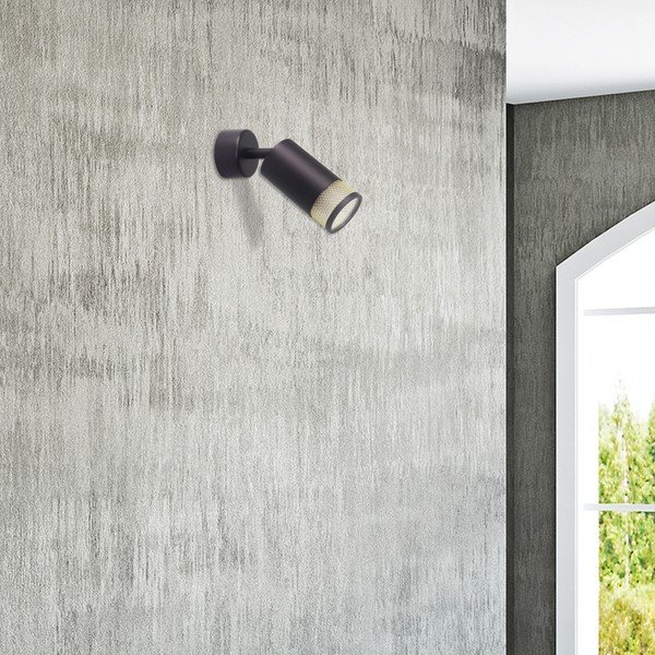 Lampada da parete nera Flin - Candellux Lighting-image-1