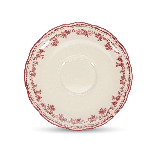 Piattino burgundy/avorio ø 15,5 cm Cyril – S|P Collection