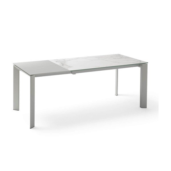 Tavolo da pranzo pieghevole grigio Lisa Blanco, lunghezza 140/200 cm - sømcasa