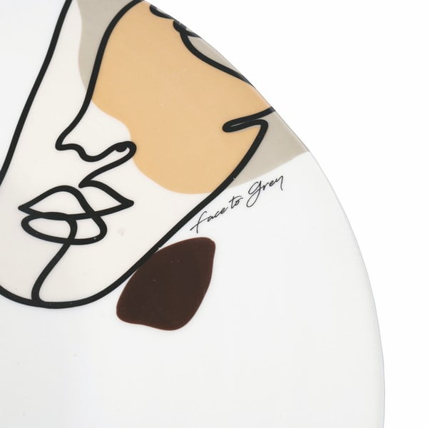 Piatto da portata in ceramica, ø 35 cm Face to Grey - VDE Tivoli 1996-image-2