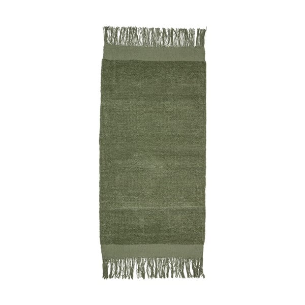 Tappeto di cotone verde Erba, 60 x 135 cm - Bloomingville