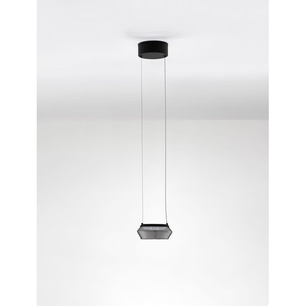 Lampadario LED nero opaco in vetro ø 14 cm Jailyn – Nova Luce-image-3