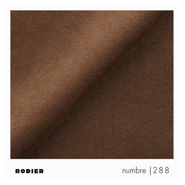 Divano angolare marrone allungabile e con contenitore (con penisola a sinistra e chaise lounge) rivestito in velluto Rene – Rodier-image-4