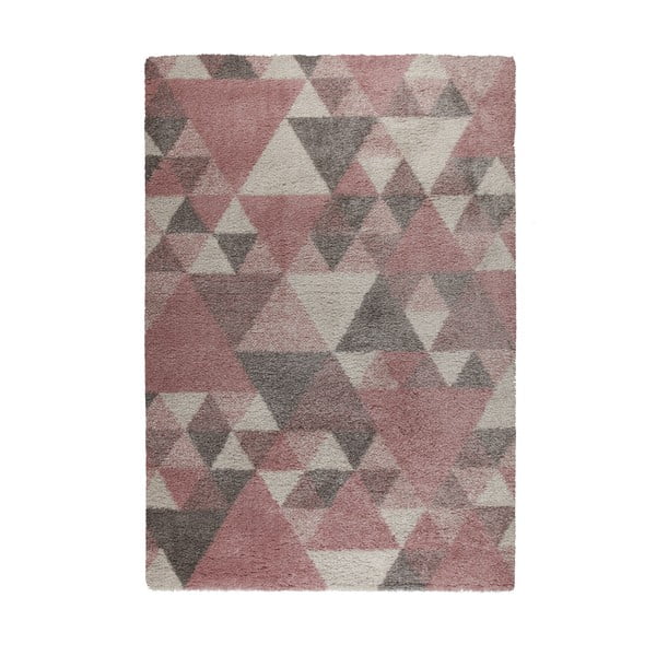Tappeto rosa/grigio 120x170 cm Nuru - Flair Rugs