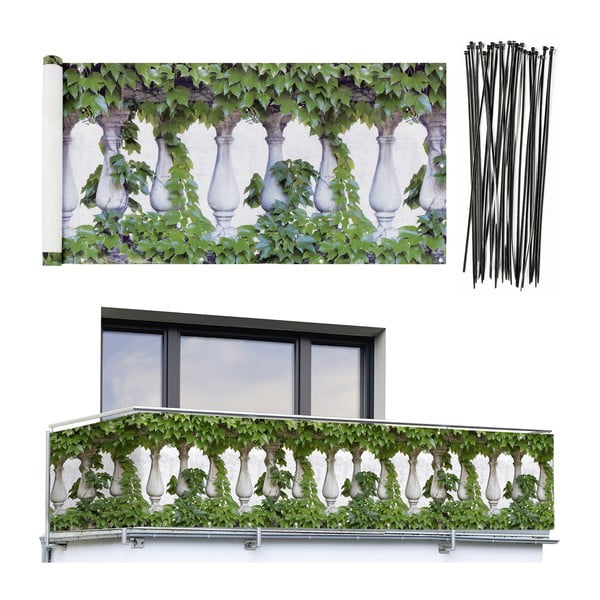 Schermo per balcone in plastica verde 500x85 cm - Maximex-image-4