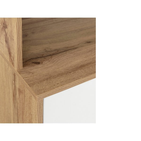 Credenza bianca con effetto rovere naturale 84x165 cm Skandi - Støraa-image-4