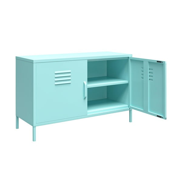 Armadietto in metallo azzurro 100x64 cm Cache - Novogratz-image-4