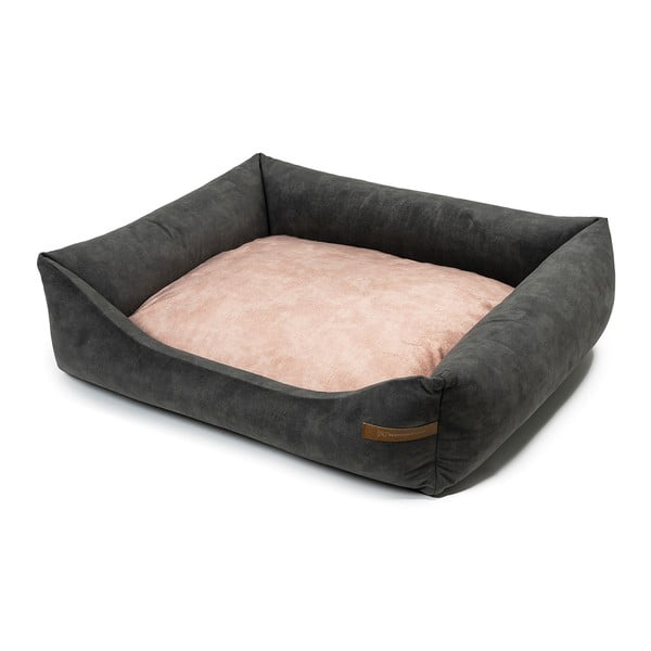 Letto per cani rosa-grigio scuro 55x65 cm SoftBED Eco S - Rexproduct