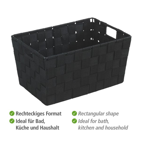 Cestino nero , 20 x 30 cm Adria - Wenko-image-2