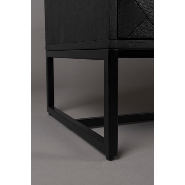 Tavolo TV nero in legno esotico 180x60 cm Class - Dutchbone-image-3