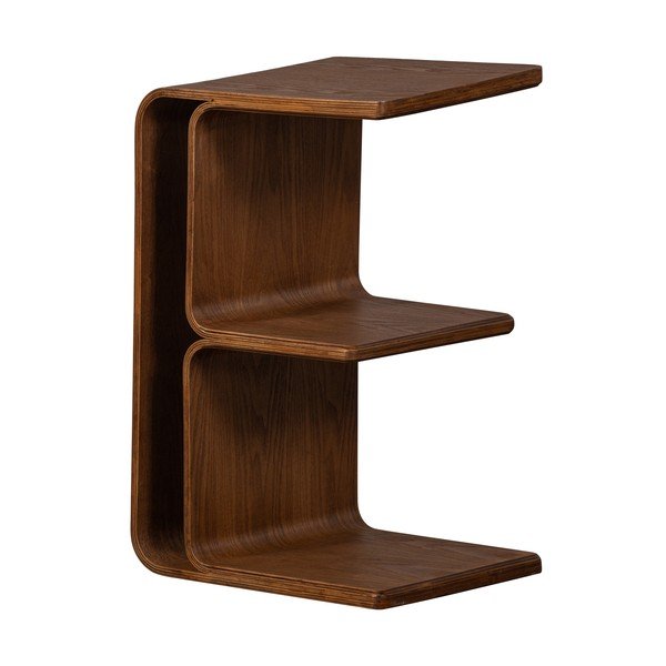 Tavolino con effetto noce 32x40 cm Frey – WOOOD