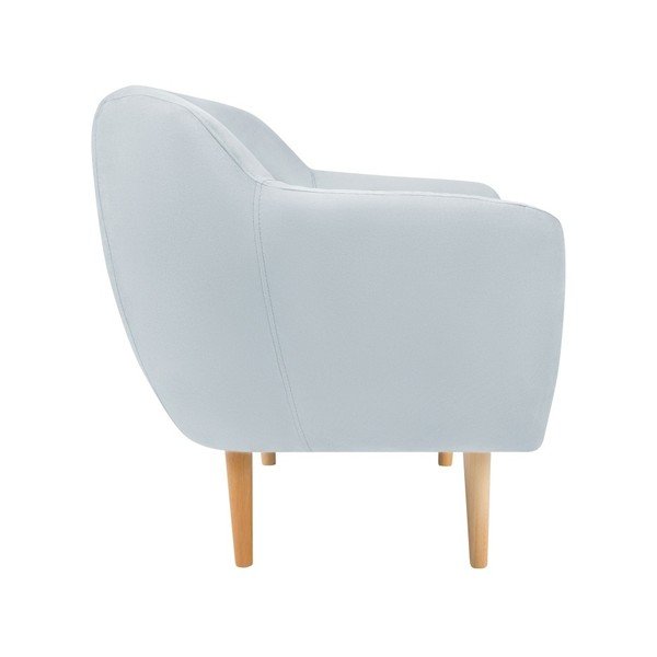 Poltrona in velluto azzurro Sardaigne - Mazzini Sofas-image-2