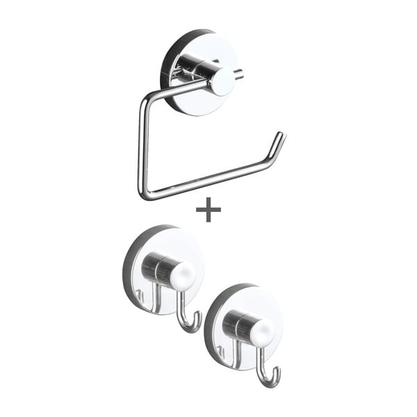 Set di accessori da bagno autoportanti grigio Milazzo - Wenko